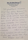 Benim bütün derdimi bir iki cümlede anlayıverdi